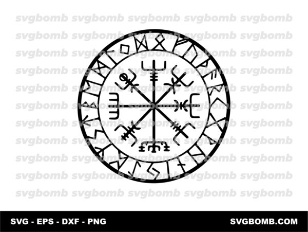 Originality Compass Rune SVG Clipart