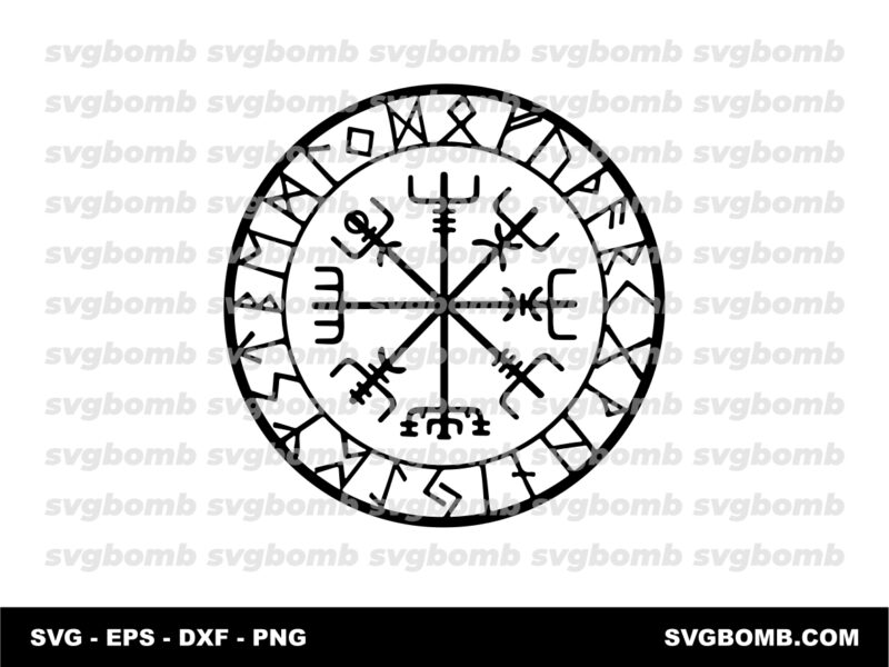 Originality Compass Rune SVG Clipart