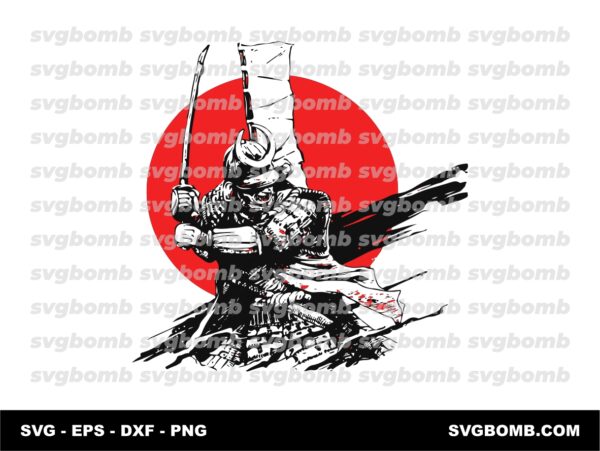 Samurai Japanese Culture Vector Image SVG