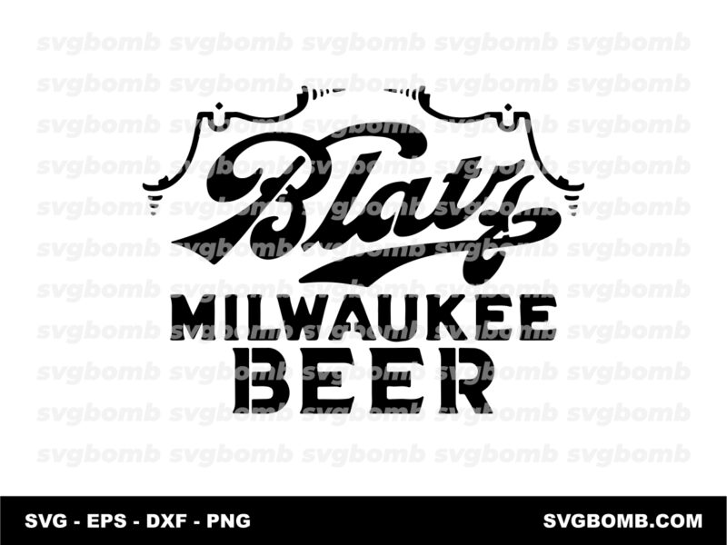 Blatz Beer SVG Stencil Vector DXF CNC