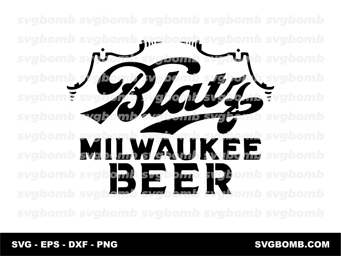 Blatz Beer SVG Stencil Vector DXF CNC