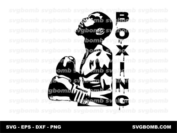 Boxing Silhouette SVG