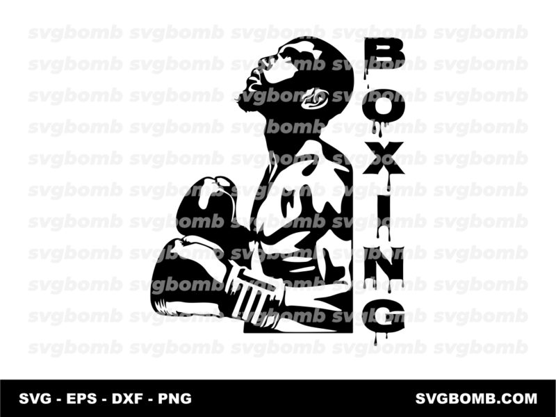 Boxing Silhouette SVG