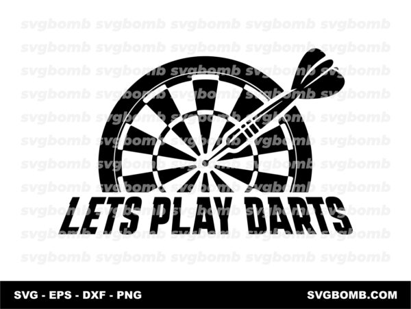 Lets play darts SVG Download