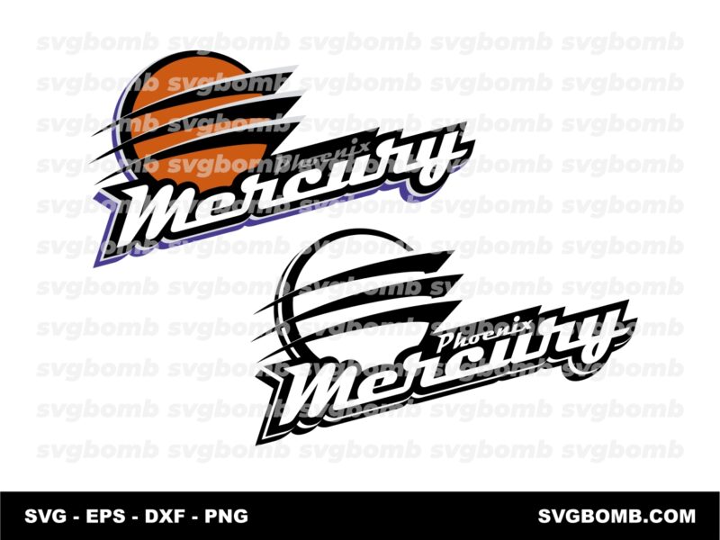 Phoenix Mercury Logo SVG WNBA Vector