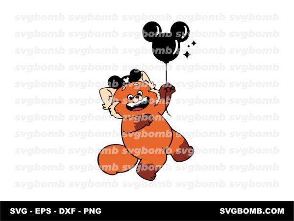 Turning Red SVG Mei Lee Disneyland Balloon Vector PNG