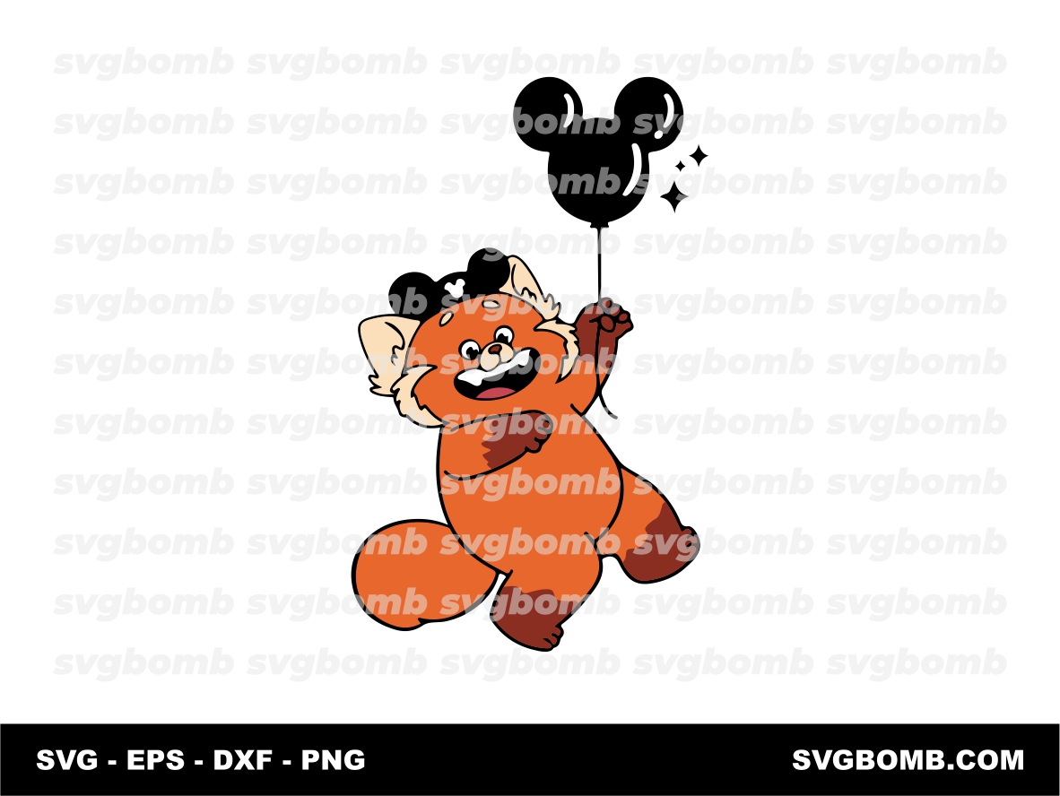 Turning Red SVG Mei Lee disneyland balloon Vector PNG