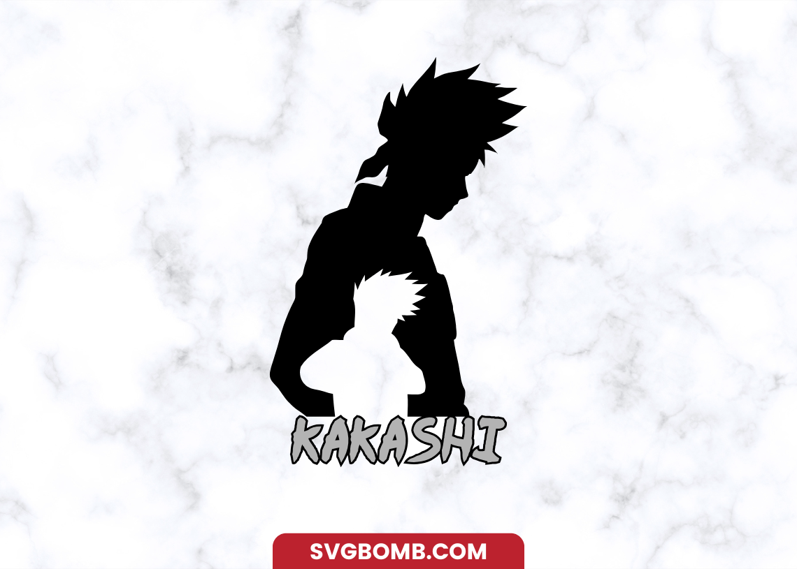 Naruto Kakashi SVG Vector Image