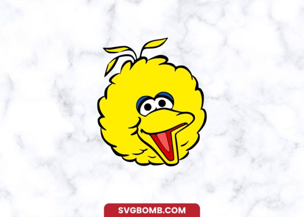 sesame street characters yellow svg