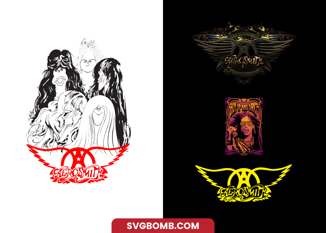 Aerosmith PNG Transparent DTF svgbomb