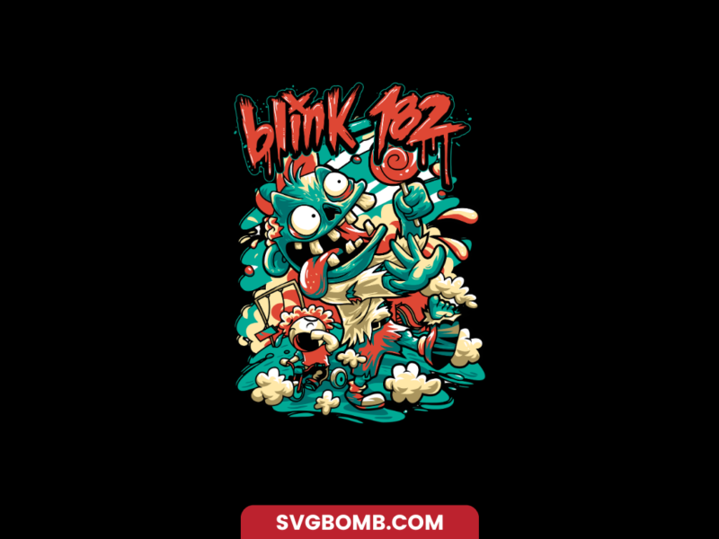 Blink 182 Band Design DTF Printing PNG File