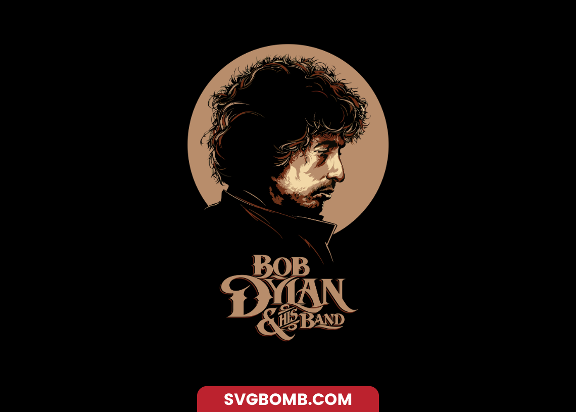 Bob Dylan PNG Transparent DTF svgbomb