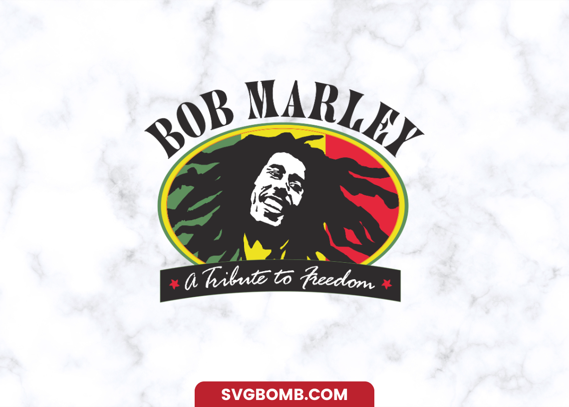 Bob Marley PNG DTF svgbomb