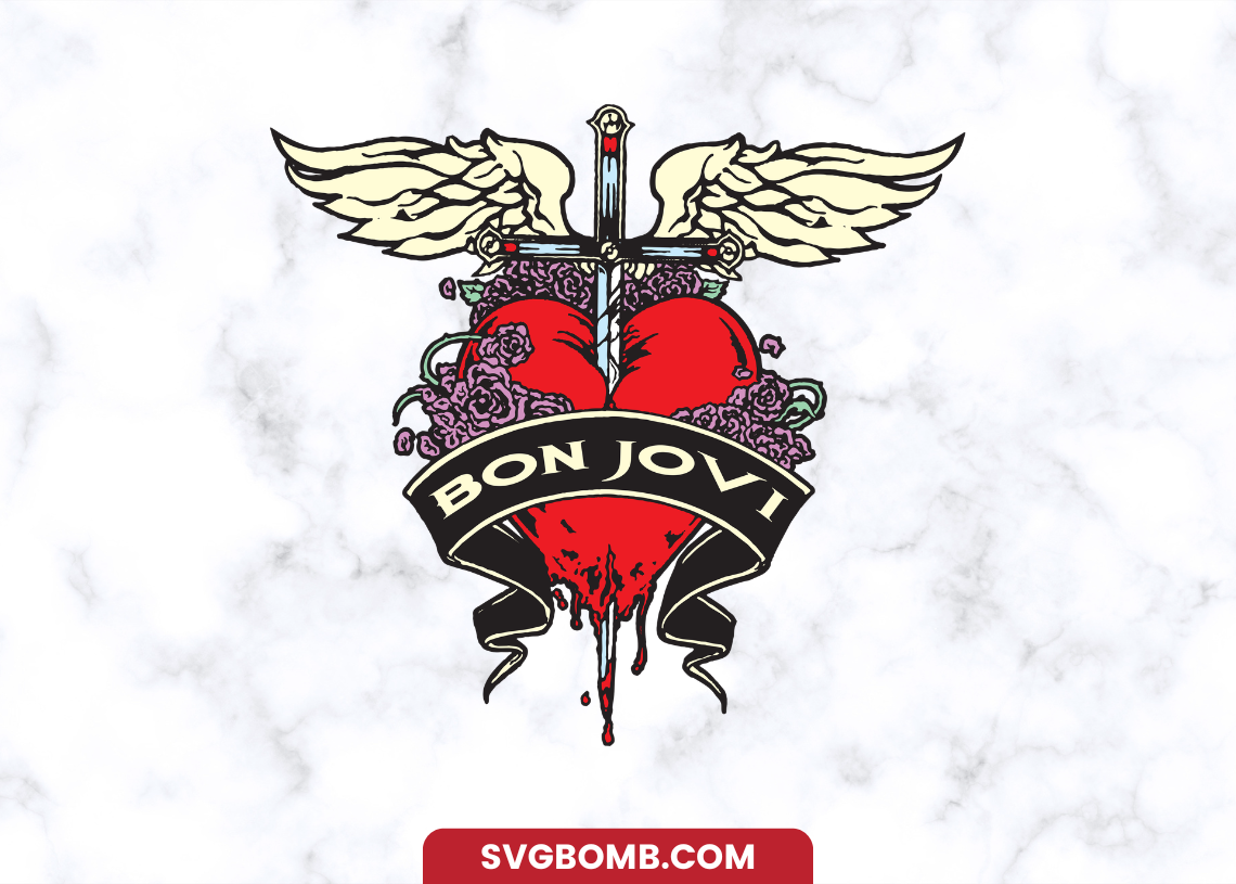 Bon Jovi Band DTF Printing File PNG svgbomb