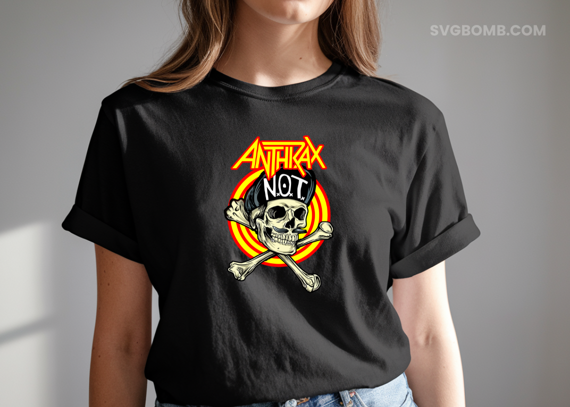 anthrax band t shirt dtf printing file png hd svgbomb