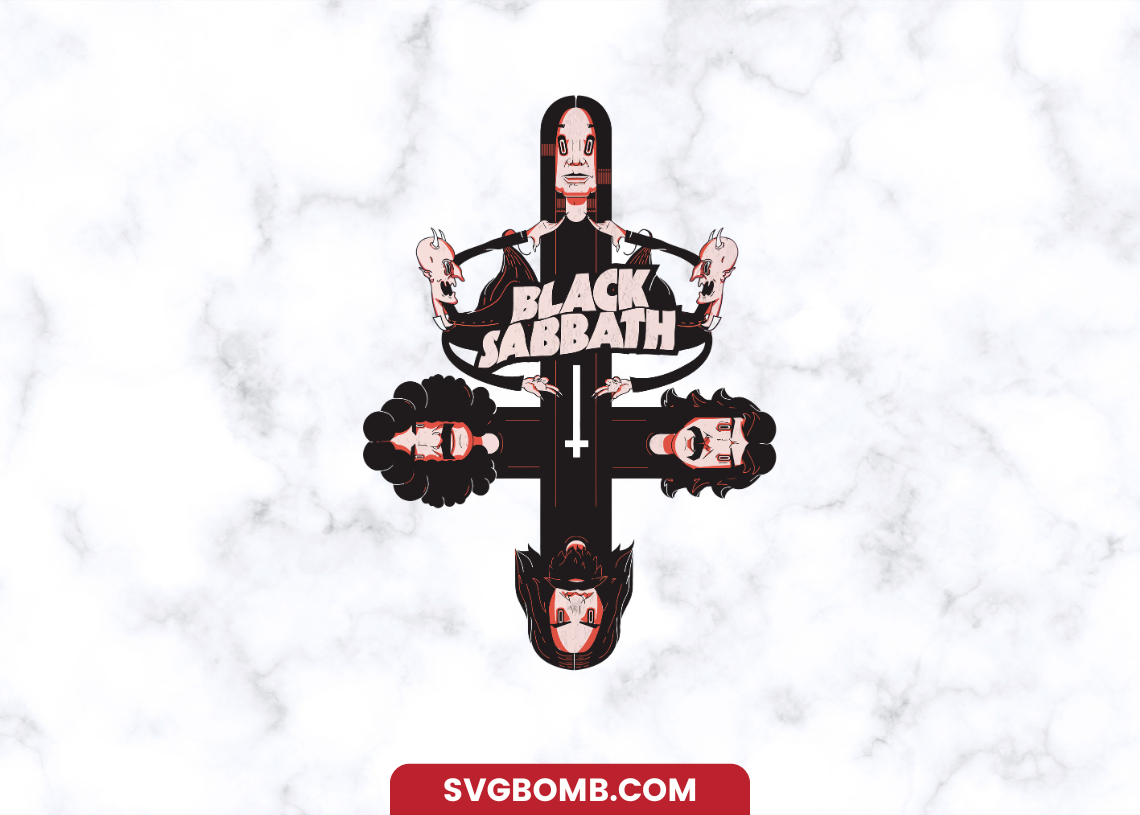 black sabbath band png design dtf svgbomb