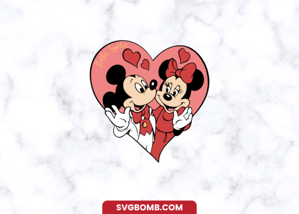 Better Together SVG Mouse SVG Mouse Valentines