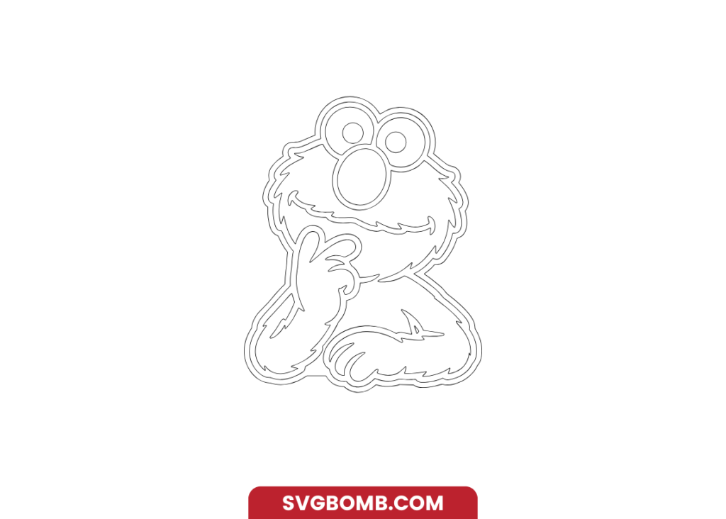 Home svgbomb Elmo Portrait Outline SVG