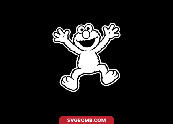 Elmo Clipart White SVG PNG EPS DXF