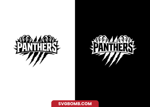 Football Panthers Mascot Logo SVG PNG EPS