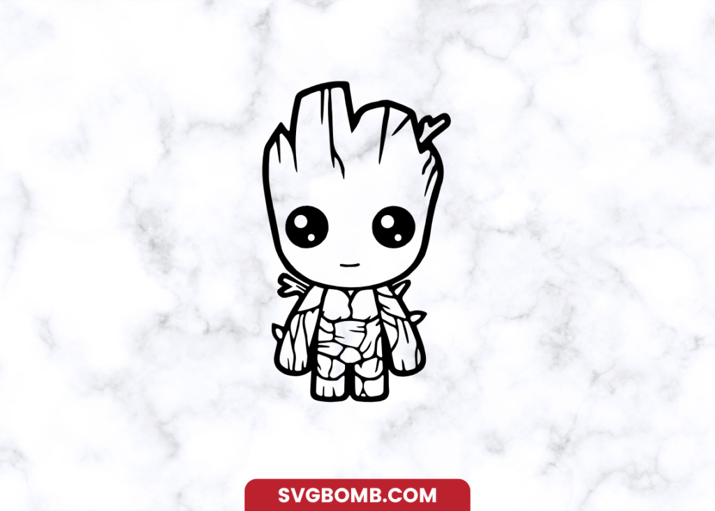 Free Cute Baby Groot SVG
