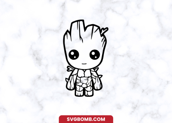 Free Cute Baby Groot SVG