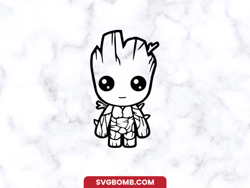Free Cute Baby Groot SVG
