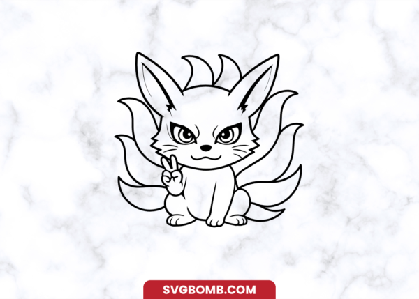 Free Kyubi Kurama Anime SVG