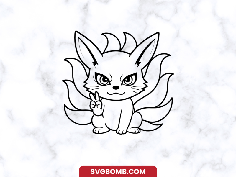 Free Kyubi Kurama Anime SVG