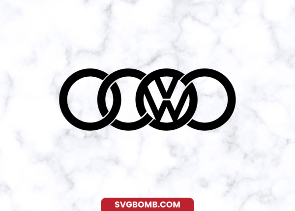 Audi Volks VW Logo SVG Free