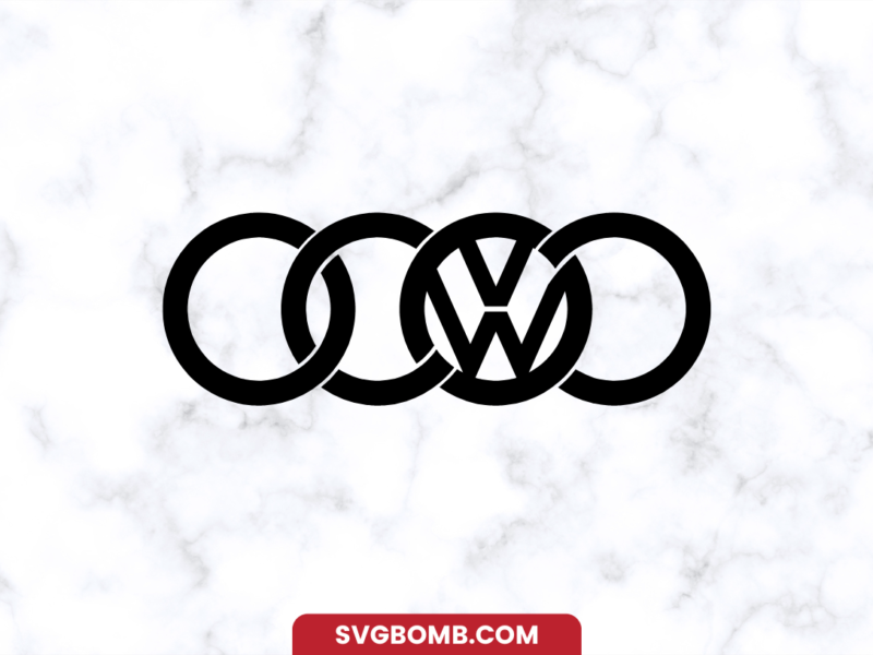 Audi Volks VW Logo SVG Free