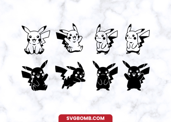 Pikachu Pokemon SVG Vector