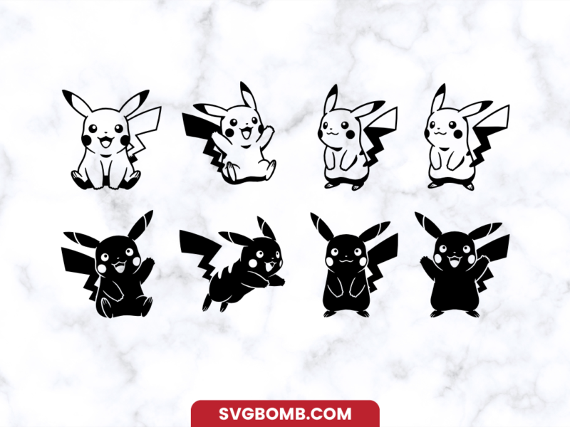Pikachu Pokemon SVG Vector