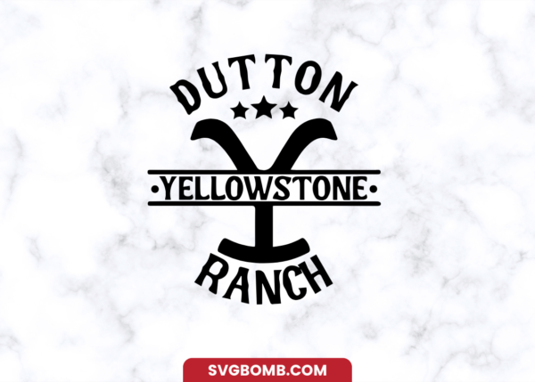 Yellowstone Dutton Ranch Vector SVG PNG